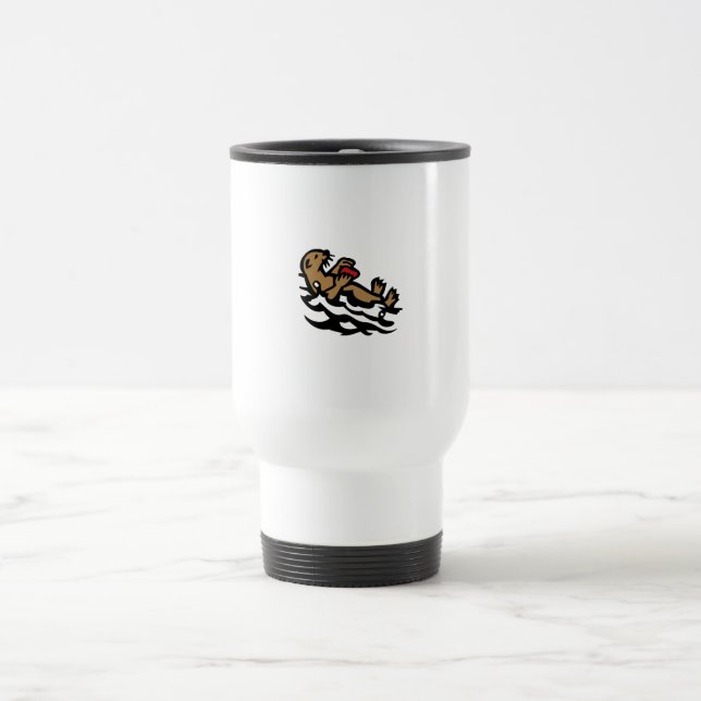 Sea otter travel mug (Center)