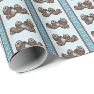 Sea Otter Wrapping Paper