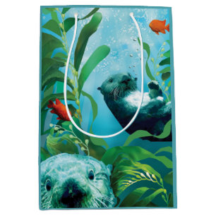 Sea Otter's Garden Medium Gift Bag
