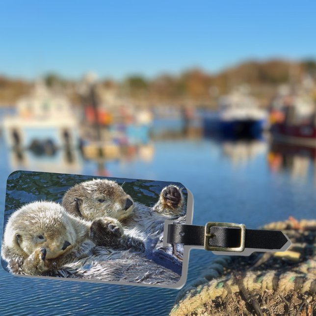 Sea-otters Luggage Tag (Creator Uploaded)
