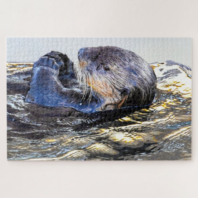 Sea Otters our seas Jigsaw Puzzle (Horizontal)