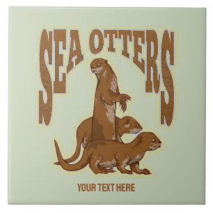 Sea otters tile