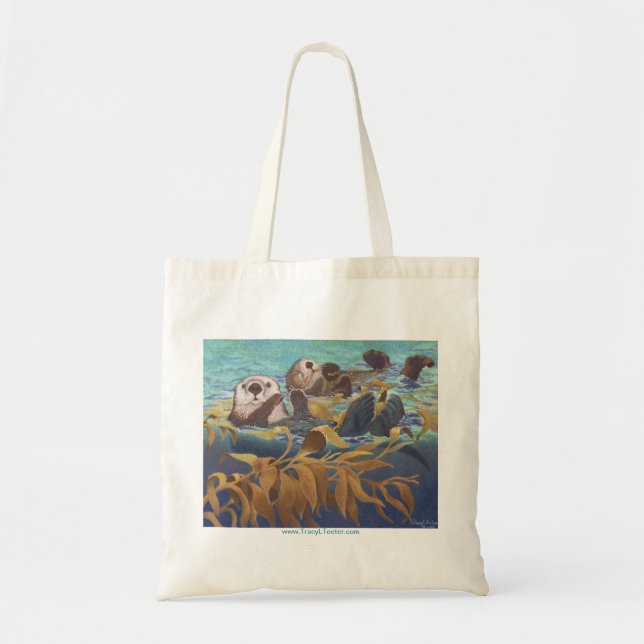 Sea Otters Tote Bag (Front)