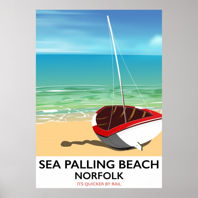 Sea Palling Beach Norfolk beach poster (Front)