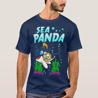 Sea Panda Cute Adorable Baby Orca Whale Pun T-Shirt