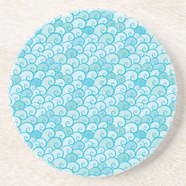Sea Pattern Coaster (Front)