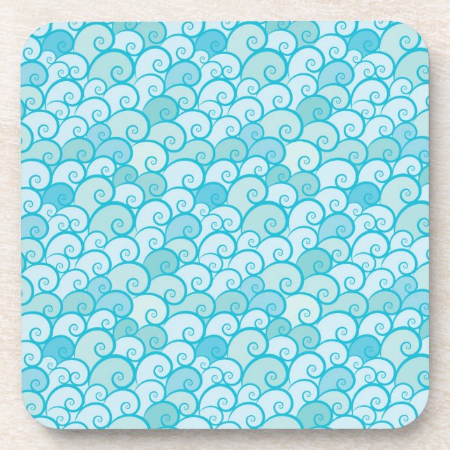 Sea Pattern Coaster (Front)