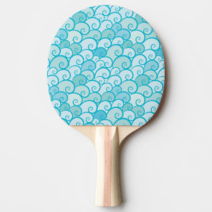 Sea Pattern Ping Pong Paddle