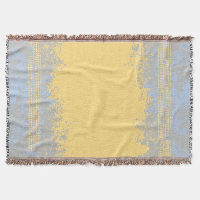 Sea patterned beach toned pattern throw (Front)