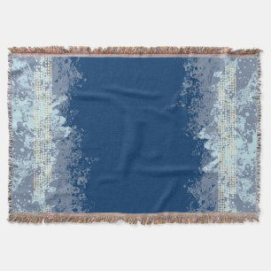 Sea patterned beach toned pattern throw blanket