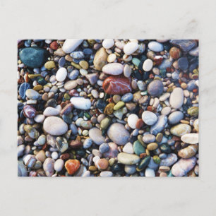 Sea Pebbles Beach Stones Rhodes Greece Postcard