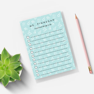 Sea   Personalised Science Teacher To-Do List Post-it Notes