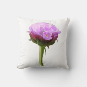 Sea Pink, pink flower, white background Cushion