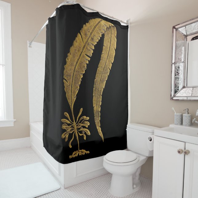 Sea Plants - Greek Seaweed Ocean Beach Shower Curtain (In Situ)