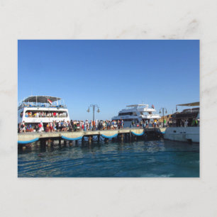 Sea port in the city of Sharm El Sheikh  Postcard