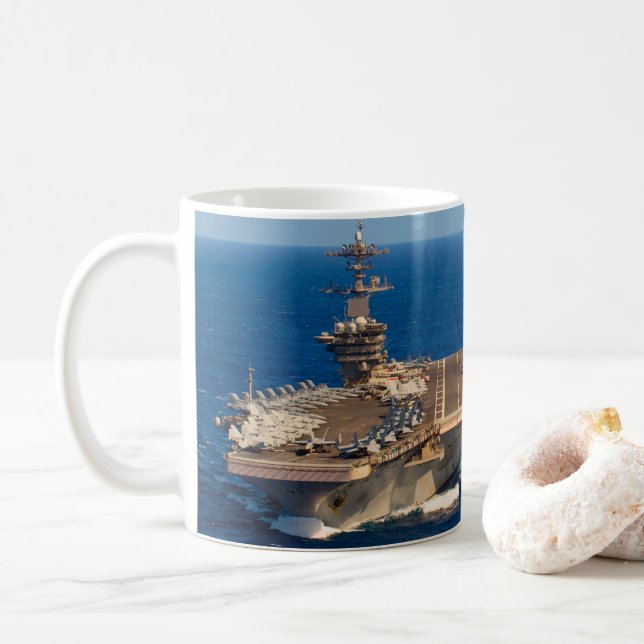 SEA POWER – US Naval Vessels Mug (With Donut)