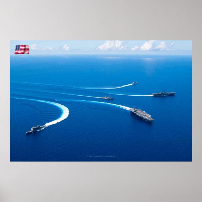 SEA POWER – US Naval Vessels Poster (Front)