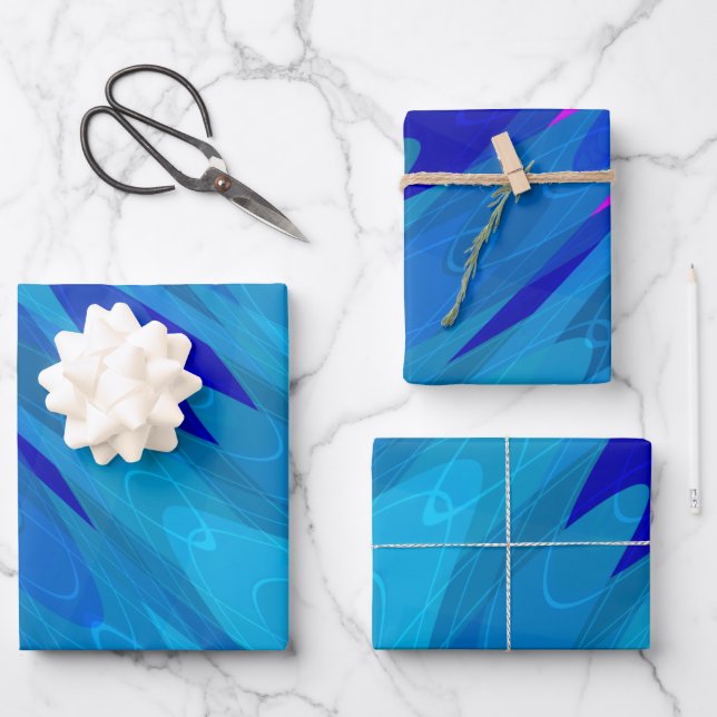 Sea Ripple Wrapping Paper Sheet (Front)
