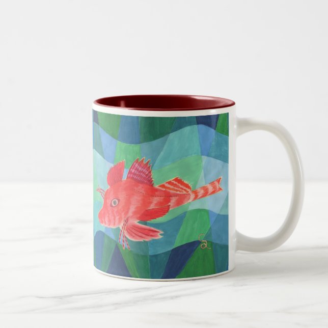 Sea Robin Two-Tone Coffee Mug (Right)