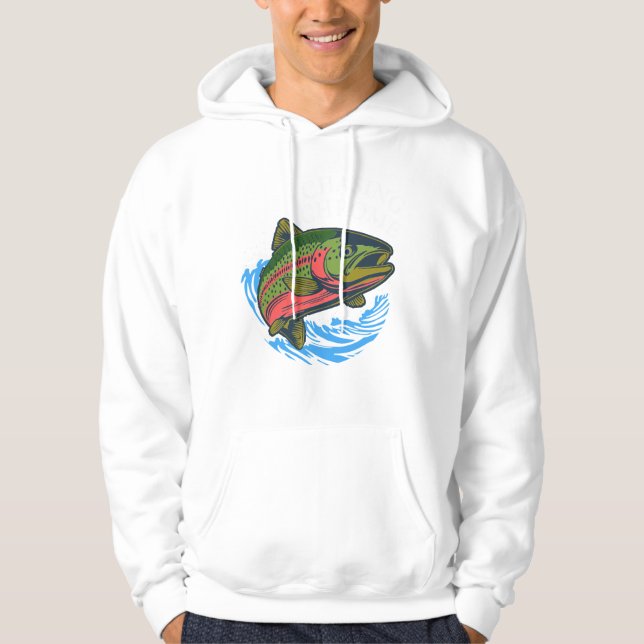 Sea Run Cutthroat Chasing Chrome Trout Hoodie (Front)