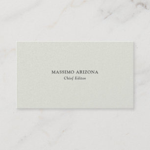 Sea Salt Colour Plain Modern Original Premium Pear Business Card
