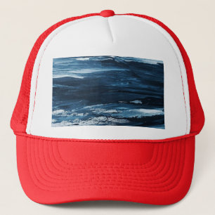 sea salt knife paint trucker hat