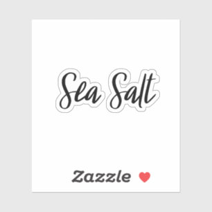 Sea Salt Storage Sticker