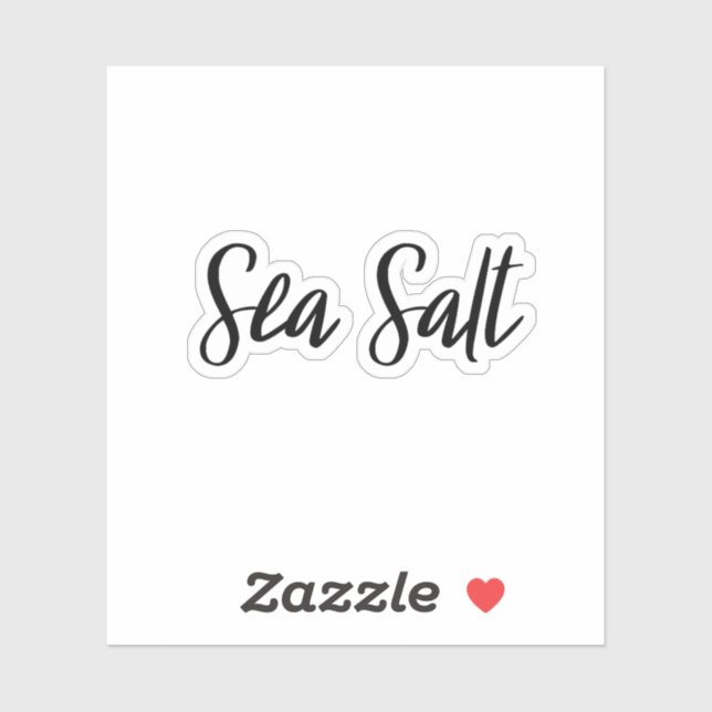 Sea Salt Storage Sticker (Sheet)