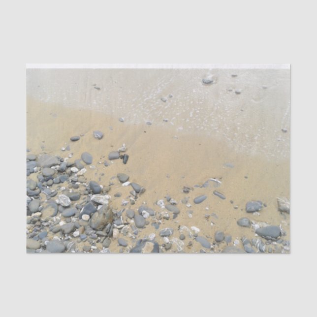 Sea, Sand & Pebbles Tissue Paper (Front)