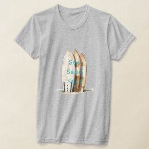 Sea Sand Surf Beach Surfboards T-Shirt