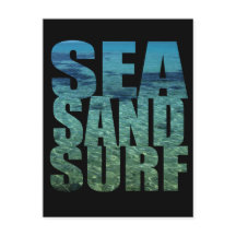 Sea Sand Surf Postcard