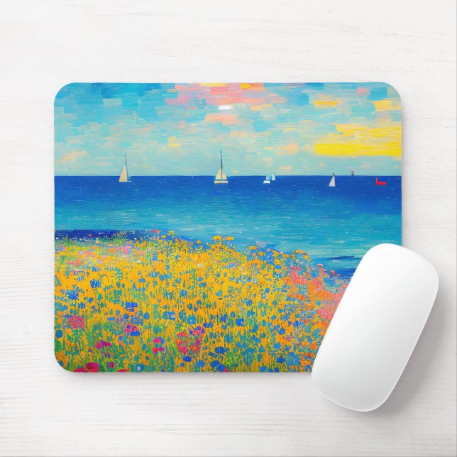 Sea Scape 08 Mouse Mat (With Mouse)