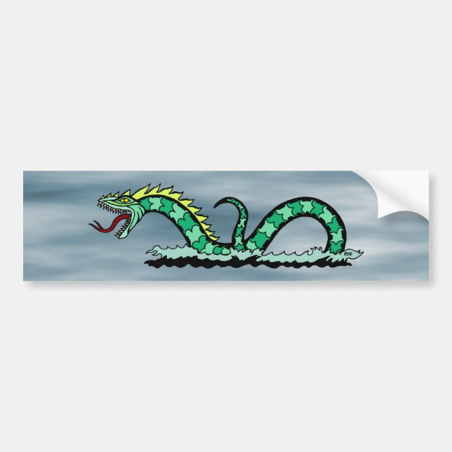 Sea Serpent Bumper Sticker (Front)