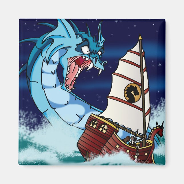 Sea Serpent Drama Magnet (Front)