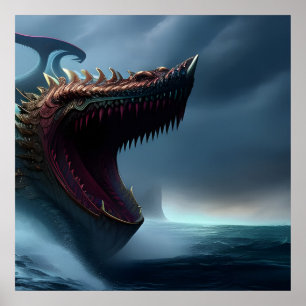 Sea Serpent - Jörmungandr Poster