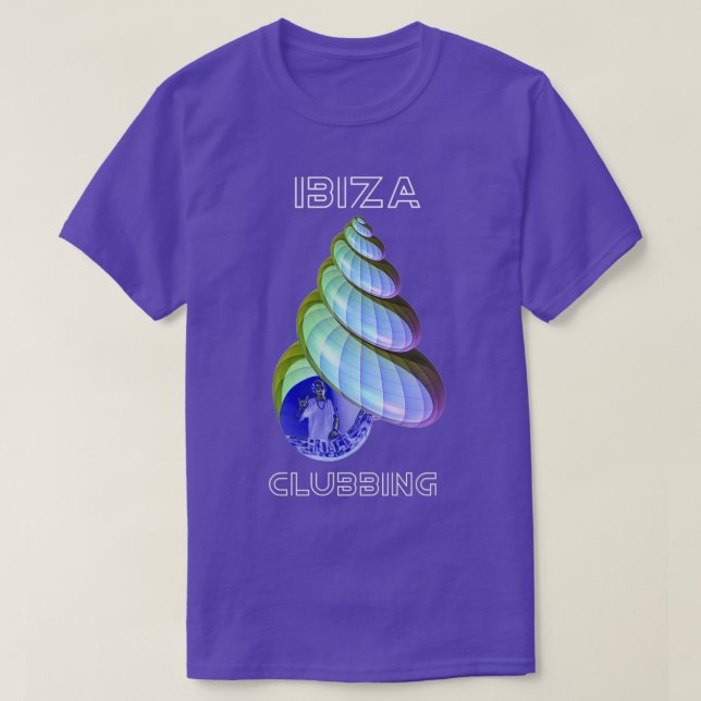 Sea shell abstract Ibiza clubbing T-Shirt (Design Front)