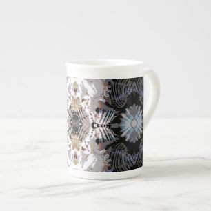 Sea Shell Abstract Pattern Bone China Mug