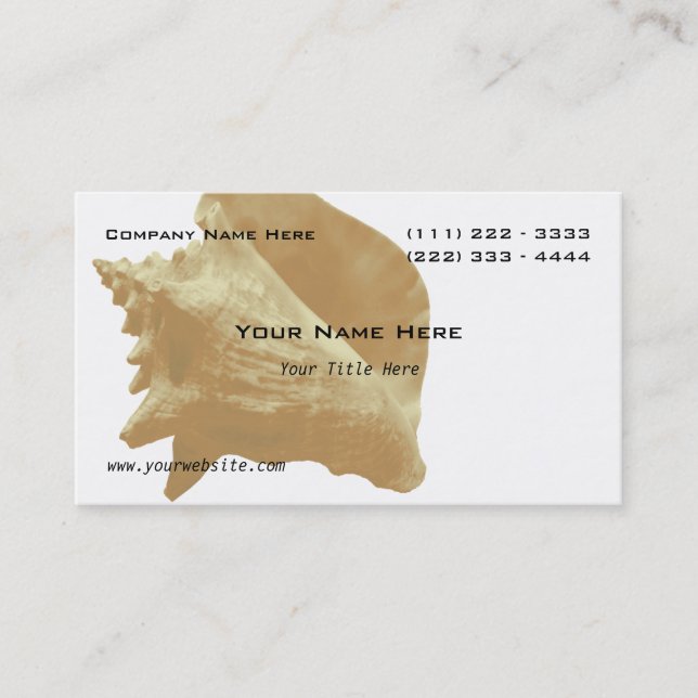 Sea Shell Business Card (Front)
