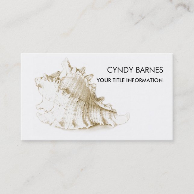 Sea Shell Business Card (Front)