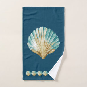Sea shell hand towel