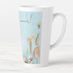 Sea shell latte mug
