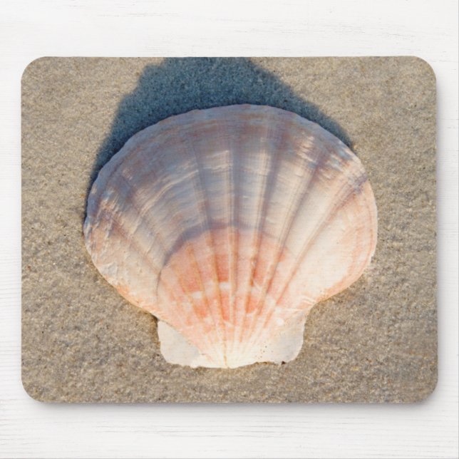 Sea Shell Laying On Sandy Beach Mouse Mat (Front)