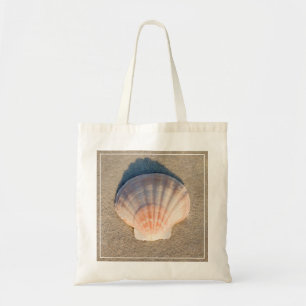 Sea Shell Laying On Sandy Beach Tote Bag