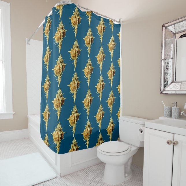 Sea Shell Paradise Shower Curtain (In Situ)