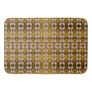 Sea Shell Pattern, Gold Bath Mat