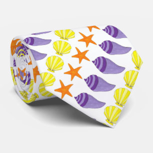 Sea Shell Seashell Shells Starfish Beach Ocean Tie