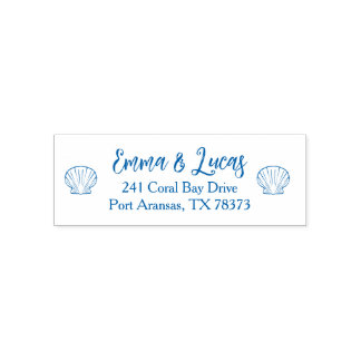 sea shell self-inking stamp
