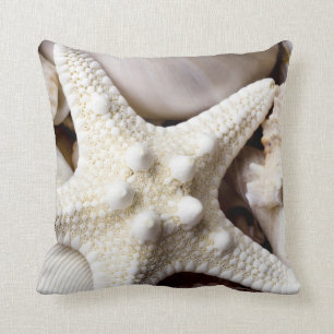 Sea Shell Starfish Background - Beach Shells Cushion