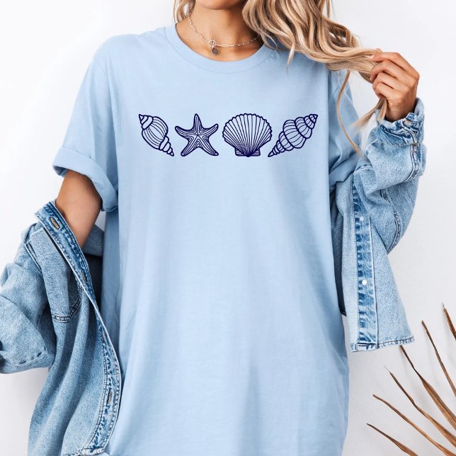 Sea Shell Summer Woman T-Shirt (Creator Uploaded)