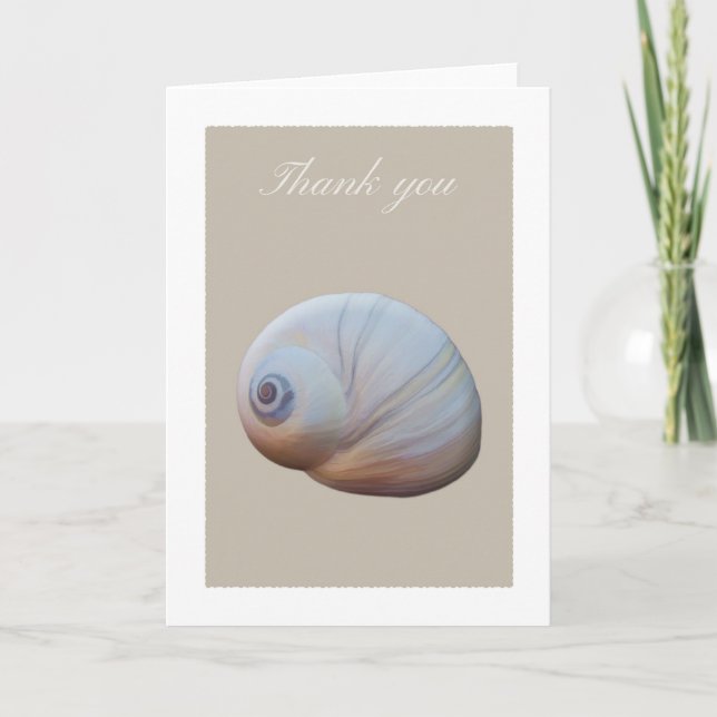 Sea shell thank you card (Front)